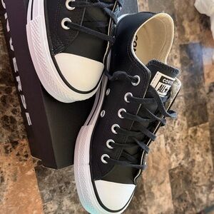 Converse Black and White Low Top Sneakers